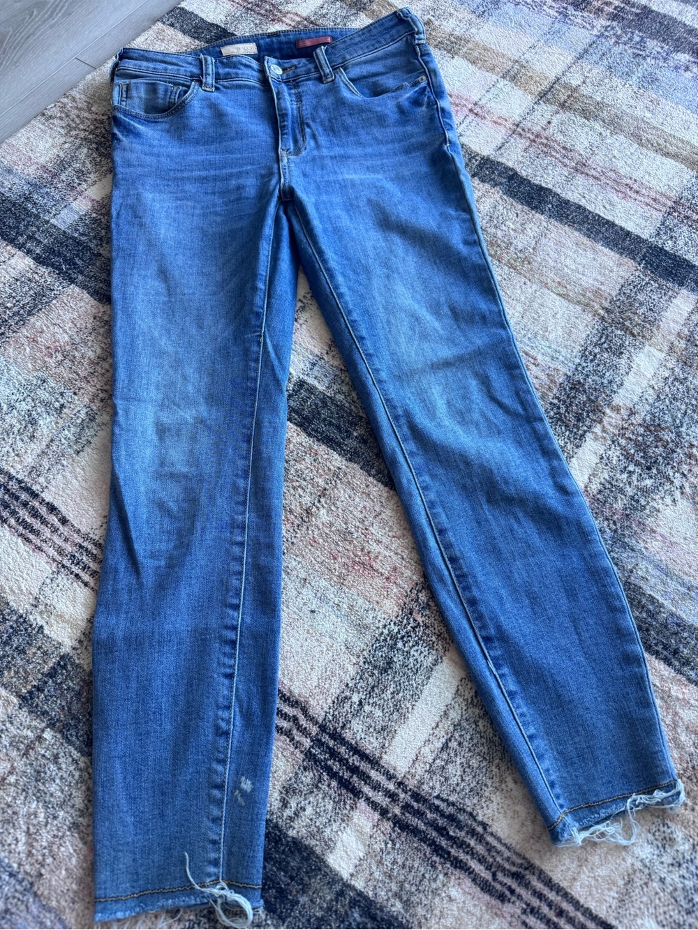 Pilcro and the Letterpress Skinny Jeans in Blue